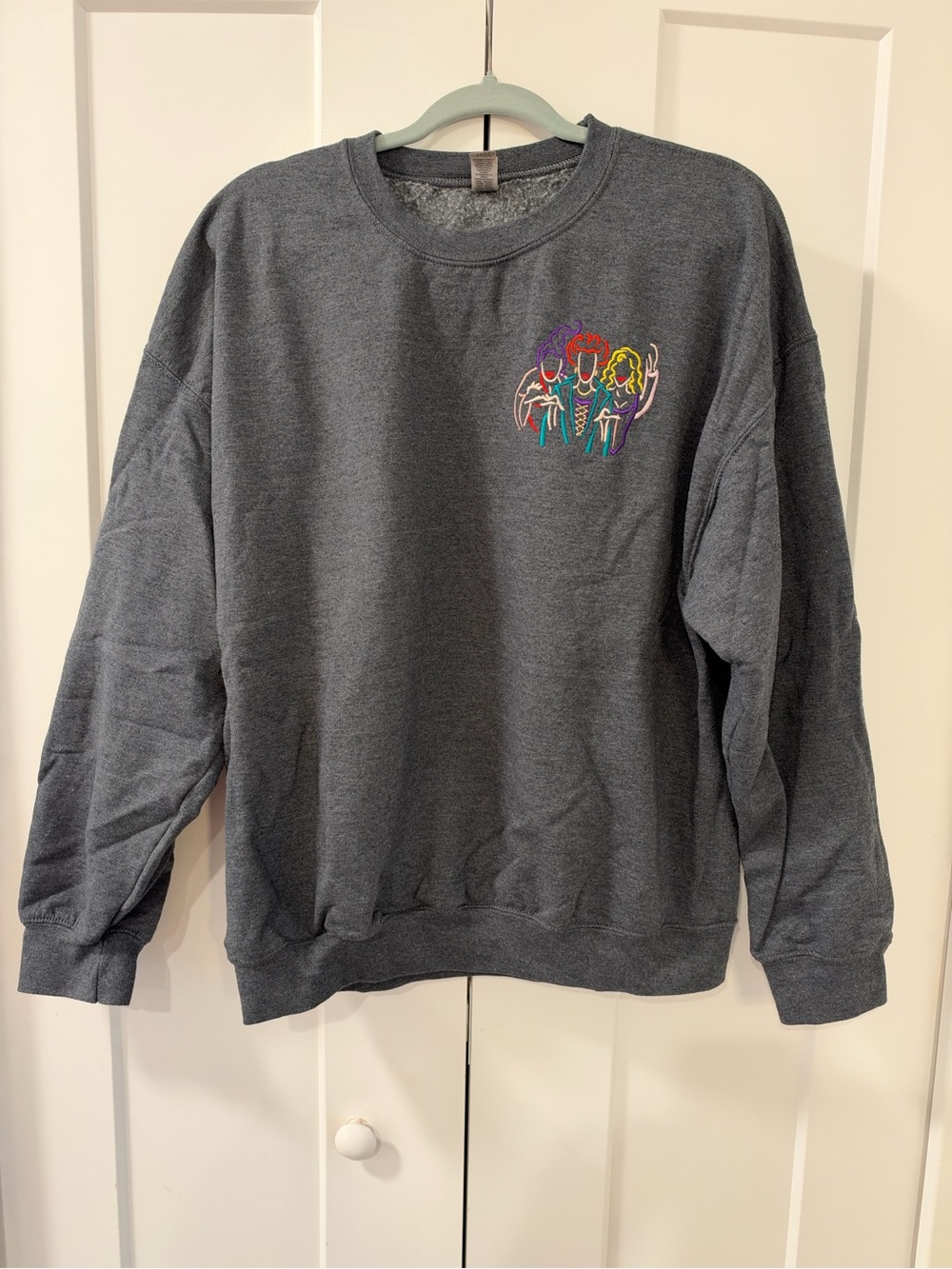 Disney Halloween Hocus Pocus embroidered unisex crew neck